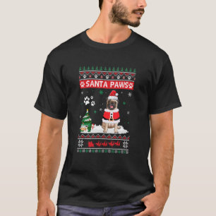 T-shirt Père Noël Paks Carlin Joyeux Noël Chien Noël Noël