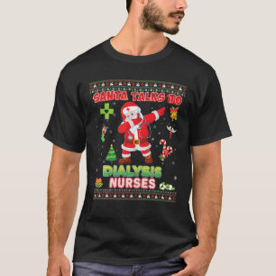 T-shirt père Noël Parle Aux Infirmières Dialysées Noel