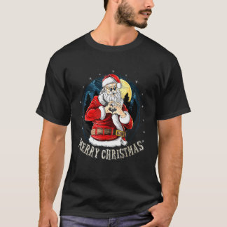 T-shirt Père Noël portant des lunettes de soleil signe d'a