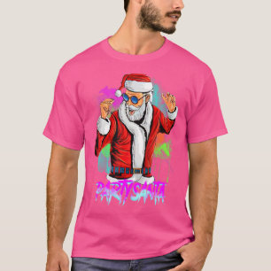 T-shirt Père Noël Porte Lunettes Danse Noël