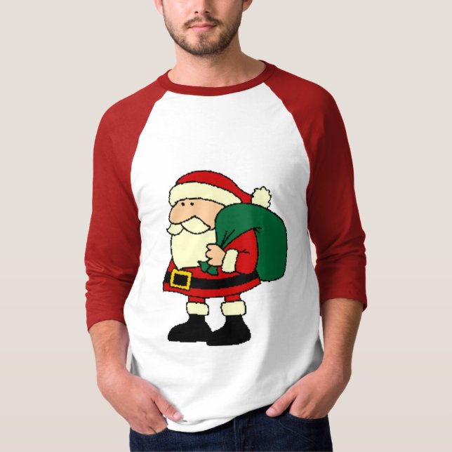 T-shirt Père Noël portent (Devant)