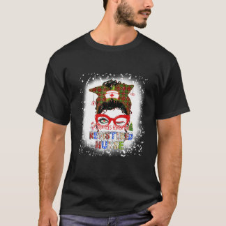 T-shirt Père Noël Préférée Infirmière inscrite Pajama de N