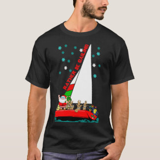 T-shirt Père Noël préférerait naviguer dans la Classique d