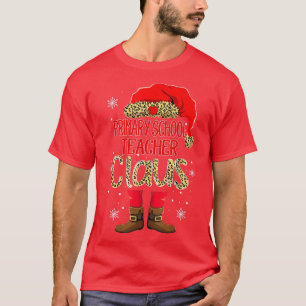 T-shirt Père Noël Professeur à l'école primaire préféré Cl