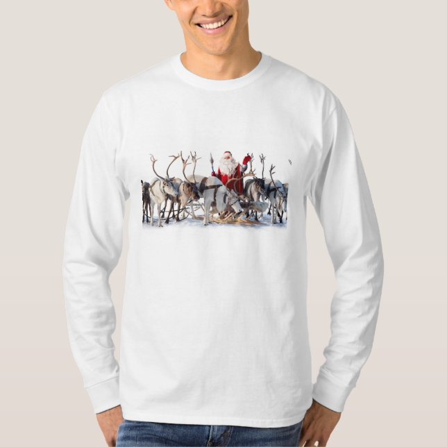 T-shirt Père Noël Reindeds (Devant)