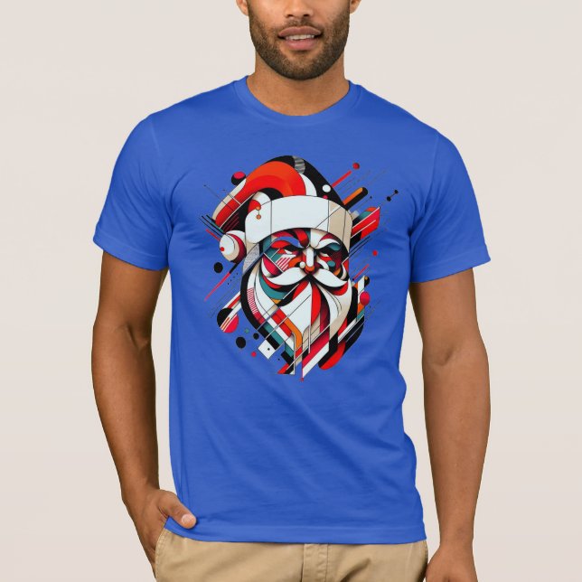 T-shirt Père Noël rétro-futuriste (Devant)