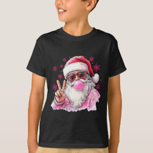 T-shirt Père Noël Rétro Vintage Noël Bubble Gum Nk Sungle