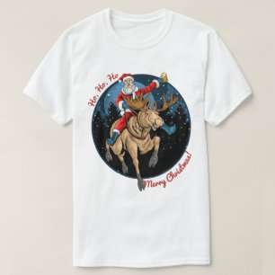 T-shirt Père Noël Riant À L'Oie