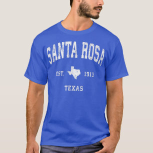 T-shirt Père Noël Rosa Texas TX Design sportif Vintage