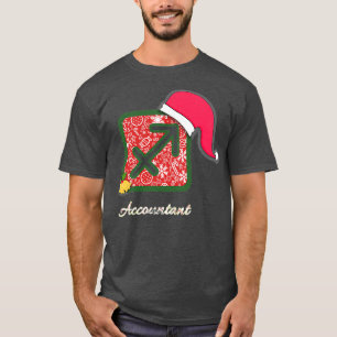 T-shirt Père Noël Sagittarius Comptable Funny Xx27mas Cade