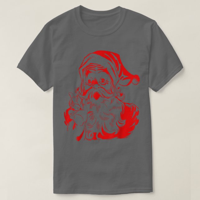 T-shirt PÈRE NOËL Santa Claus - Noël Rétro (Design devant)