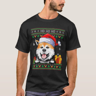 T-shirt Père Noël Shiba Inu Chien laide pull Pyjama de Noë
