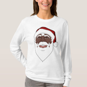 T-shirt père Noël Shirts African American Santa Cl