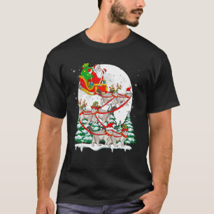 T-shirt Père Noël Sleigh Reindeer Ragdoll Chats Xmas Chat 