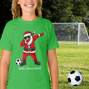 T-shirt Père Noël Soccer Squad Dabbing Dance Père Noël Noë