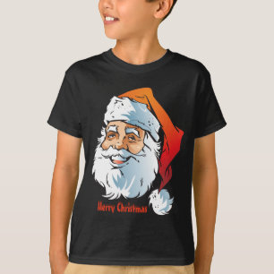 T-shirt Père Noël souriante branchée Joyeux Noël