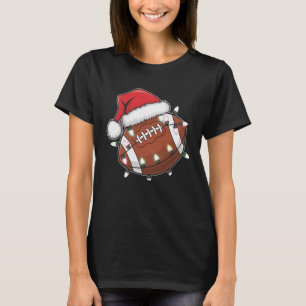 T-shirt Père Noël Sportif Amoureux de Football Américain d