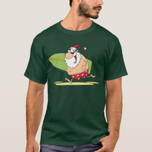T-shirt Père Noël Surfing