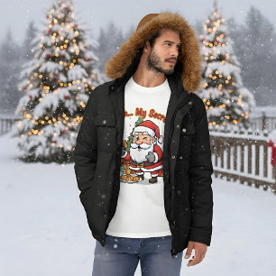 T-shirt Père Noël surpris en train de voler des cookies, d