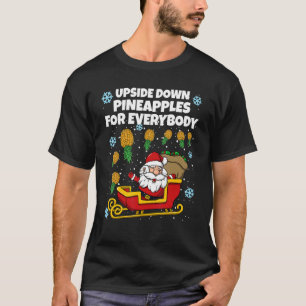 T-shirt Père Noël Swinger de Noël à l'envers de l'ananas p
