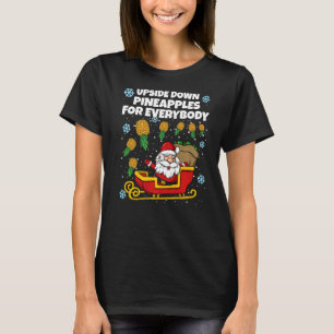T-shirt Père Noël Swinger de Noël à l'envers de l'ananas p