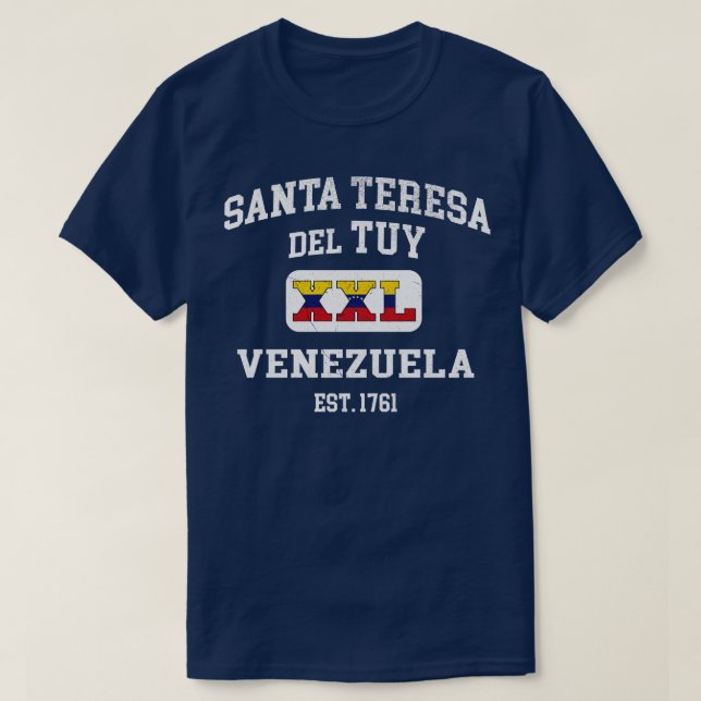 T-shirt Père Noël Teresa del Tuy Venezuela XXL Design spor (Design devant)