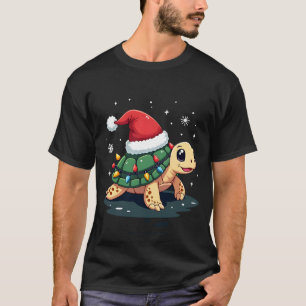 T-shirt Père Noël Tortue de Mer de Noël Xmas Hommes Femmes