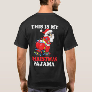 T-shirt Père Noël Twerking Guirlande Lumineuse C'est Mon N