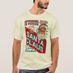 T-shirt Père Noël Une Nuit Seulement Noël T Chemise