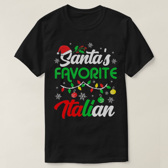 T-shirt Père Noël Vêtements Italiens Favoris Cadeaux De Va (Design devant)