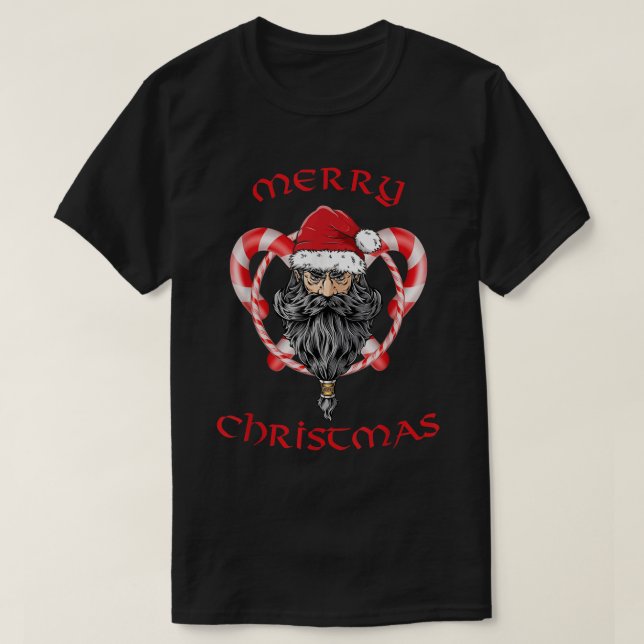 T-shirt Père Noël Viking Noël Père Noël (Design devant)