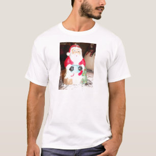 T-shirt Père Noël vintage amusant avec l'art de la neige I