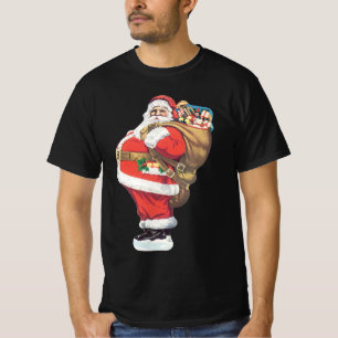 T-shirt Père Noël vintage, découpage de Noël victorien