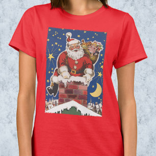 T-shirt Père Noël vintage, La Nuit avant Noël