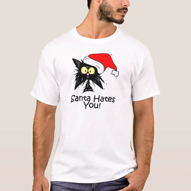 T-shirt Père Noël vous déteste (Devant)