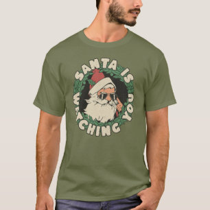 T-shirt Père Noël Vous Regarde Drôle Noël