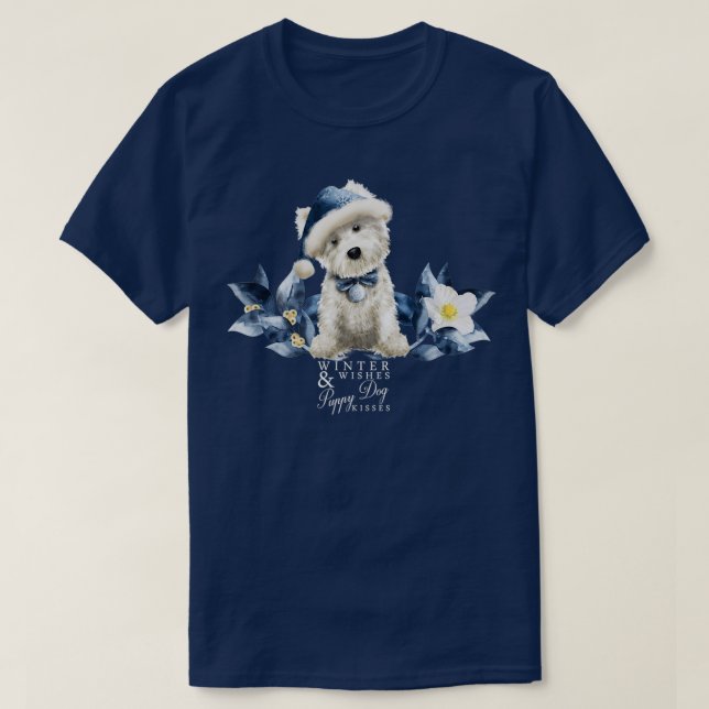 T-shirt Père Noël Westie  (Design devant)