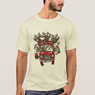 T-shirt Père Noël Woody et sa bande dessinée de Noël de