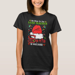 T-shirt Père Noël Xmas Pajamas Soyez Gentils Avec Le Chef
