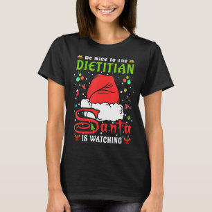 T-shirt Père Noël Xmas Pajamas Soyez Gentils Avec Le Chris