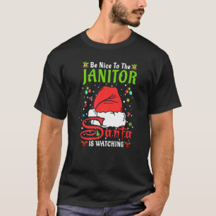 T-shirt Père Noël Xmas Pajamas Soyez Gentils Avec Le Janvi
