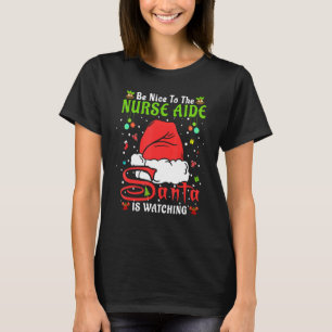T-shirt Père Noël Xmas Pajamas Soyez Gentils Avec L'Infirm
