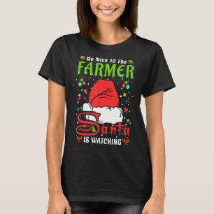 T-shirt Père Noël Xmas Pajamas Soyez Gentils Avec Noël Des