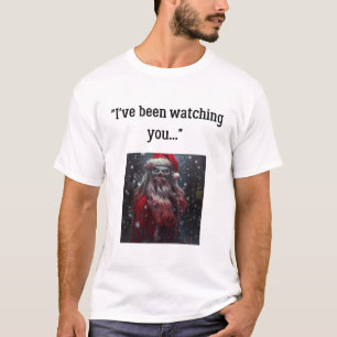 T-shirt Père Noël Zombie Effrayant Horreur Noël Gothique T
