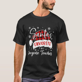 T-shirt Père Noël's Favori garderie professeur Casquette F