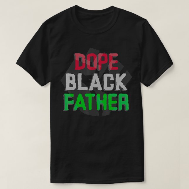 T-shirt Père noir (Design devant)