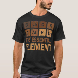 T-shirt Père Noir Élément Essentiel Fête des pères Pour Ho