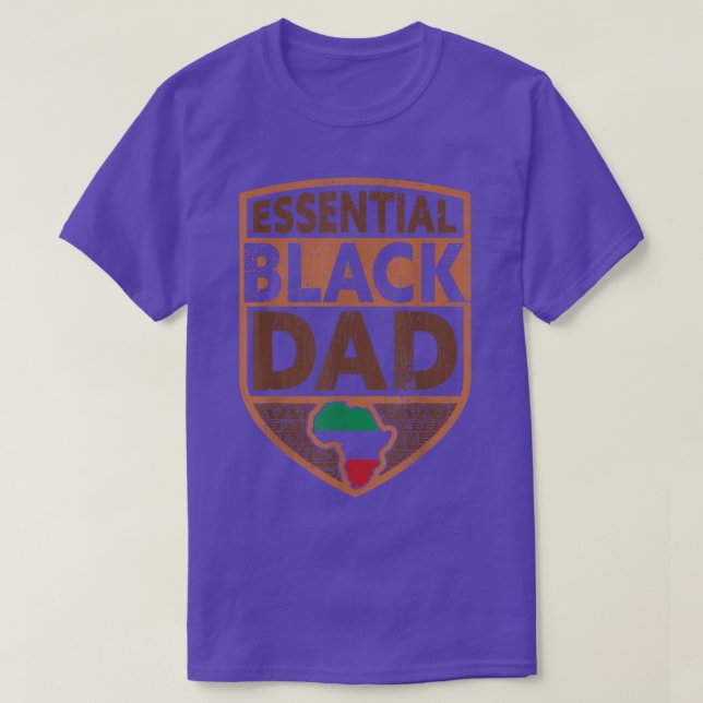 T-shirt Père noir père africain  (Design devant)