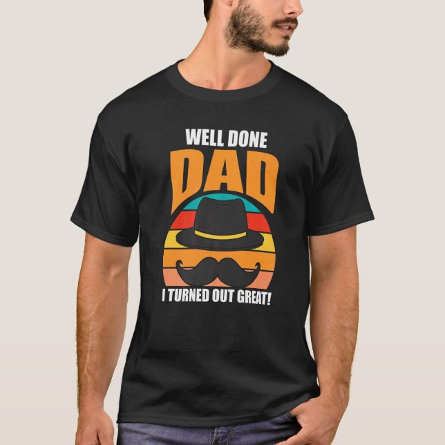 T-shirt Père papa papa papa (Devant)