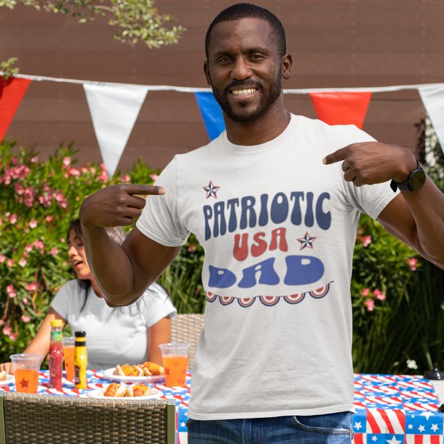 T-shirt Père patriotique 4 juillet T-shirt, 4 juillet papa (Créateur téléchargé)
